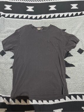 Ralph Lauren Double RL Faded Black Short Sleeve Pocket Tee